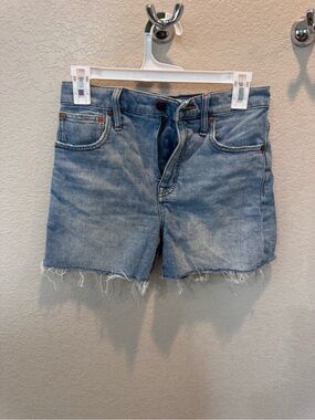 Madewell Classic Mid-Blue Denim Cutoff Shorts - Women